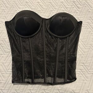 Elegant Black Corset Top